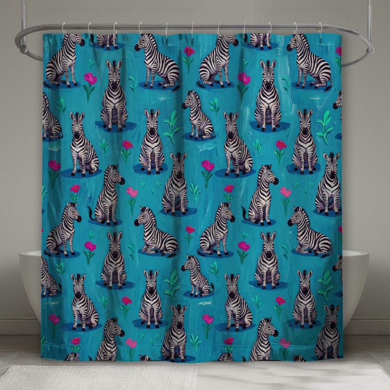 Rideaux de douche Zebra, 70in W x 72in H