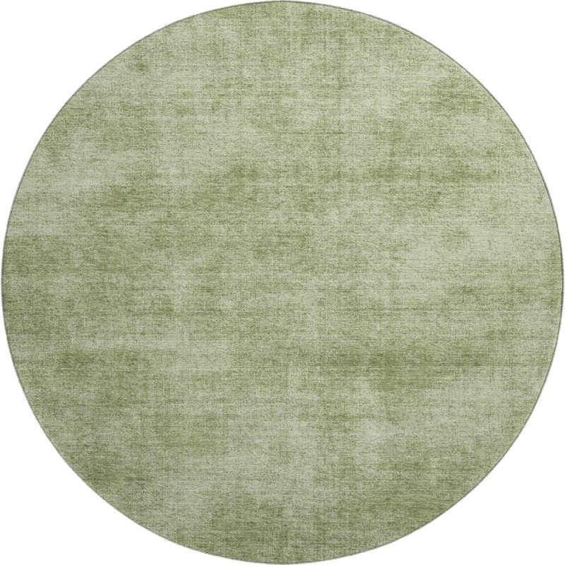 Tapis abstrait lavable à la machine de qualité supérieure Jahnke AMF1018, Rond 8 pi