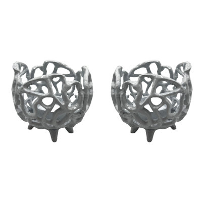 Porte-votives de table en aluminium H 4 po