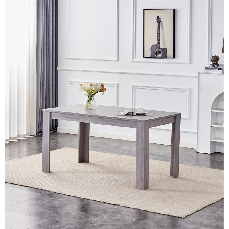Dining Table, Grey , 75cm H x 140cm W x 80cm D