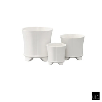 Ensemble de 3 pots à fleurs Calla