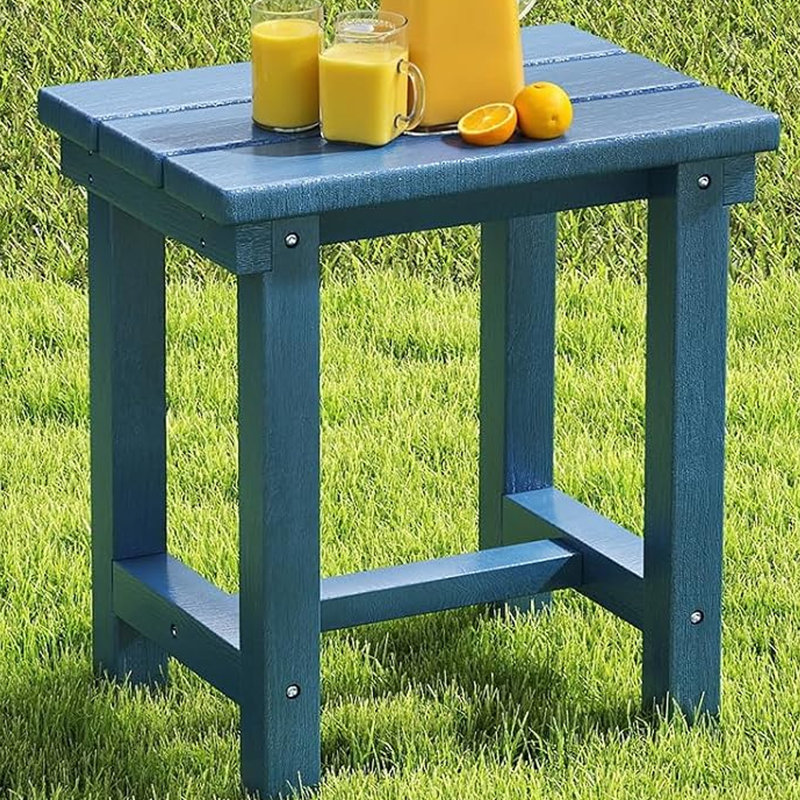 Table d'appoint extérieure All PEHD Adirondack, Bleu