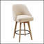 Élégant tabouret de comptoir avec siège pivotant pour le confort et le style dans les cuisines et les bars modernes