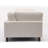 2-Piece Corduroy Upholstered Modular Sofa With Solid Wood Legs-578860429