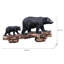 Statue de deux ours noirs