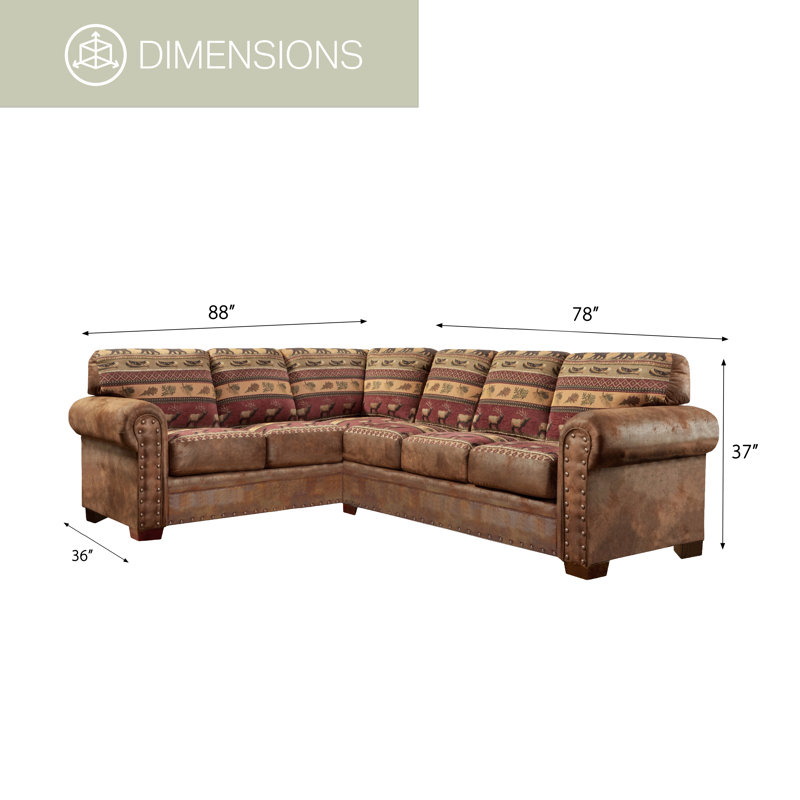 Josie Upholstered L-Shaped Sectional Right Hand Facing