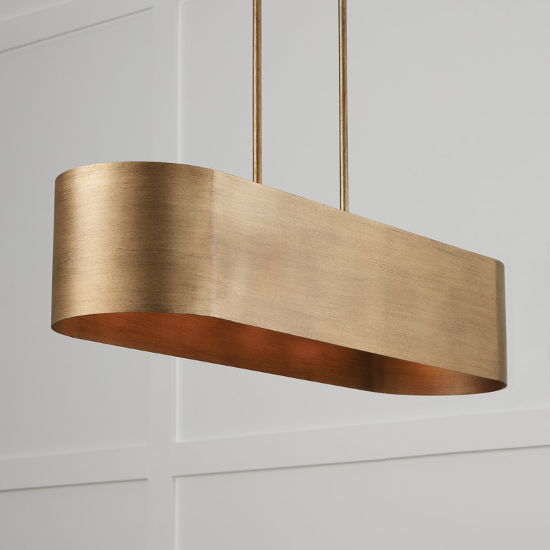 Luminaire suspendu linéaire à 5 lumières pour îlot de cuisine Jude
