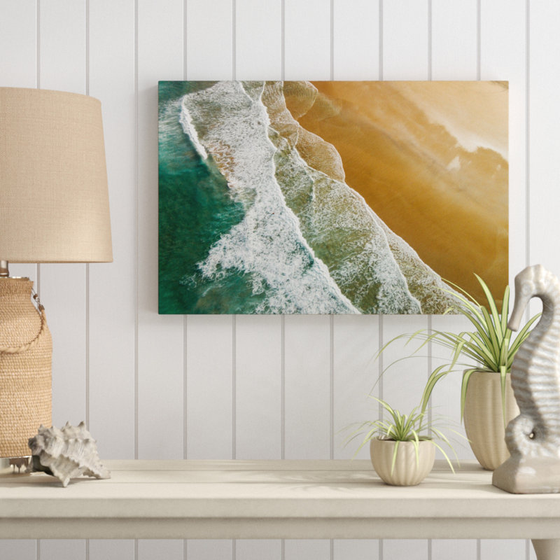 « roulement de marée »-reproduction de photo sur toile, 16 po x 24 po, Toile