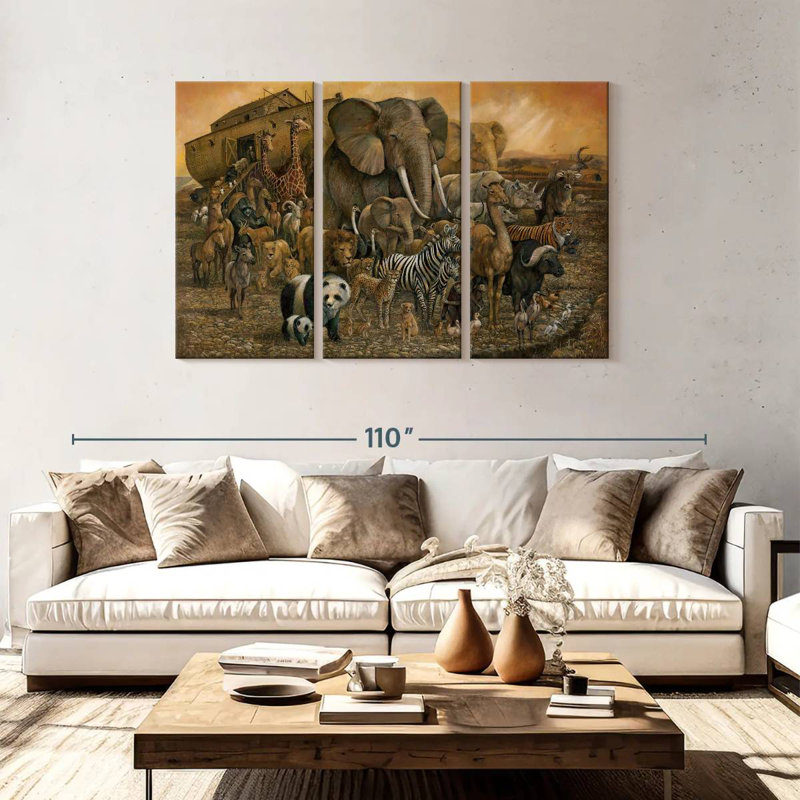 Noah's Ark, 48" H x 74" W