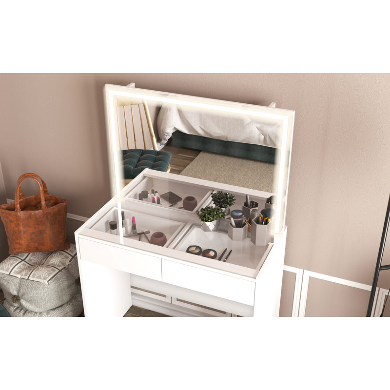 Aguilera Dressing Table with Mirror