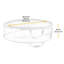 Sac de rangement quotidien Whitmor - pour ranger deux couronnes de 30 po - transparent - 30 po