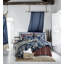 Ensemble de housse de couette 3 pièces 100% coton bleu marine-23498015