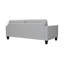 Canapé inclinable en cuir véritable à accoudoirs carrés 80,75 po Dinesha-1540891322