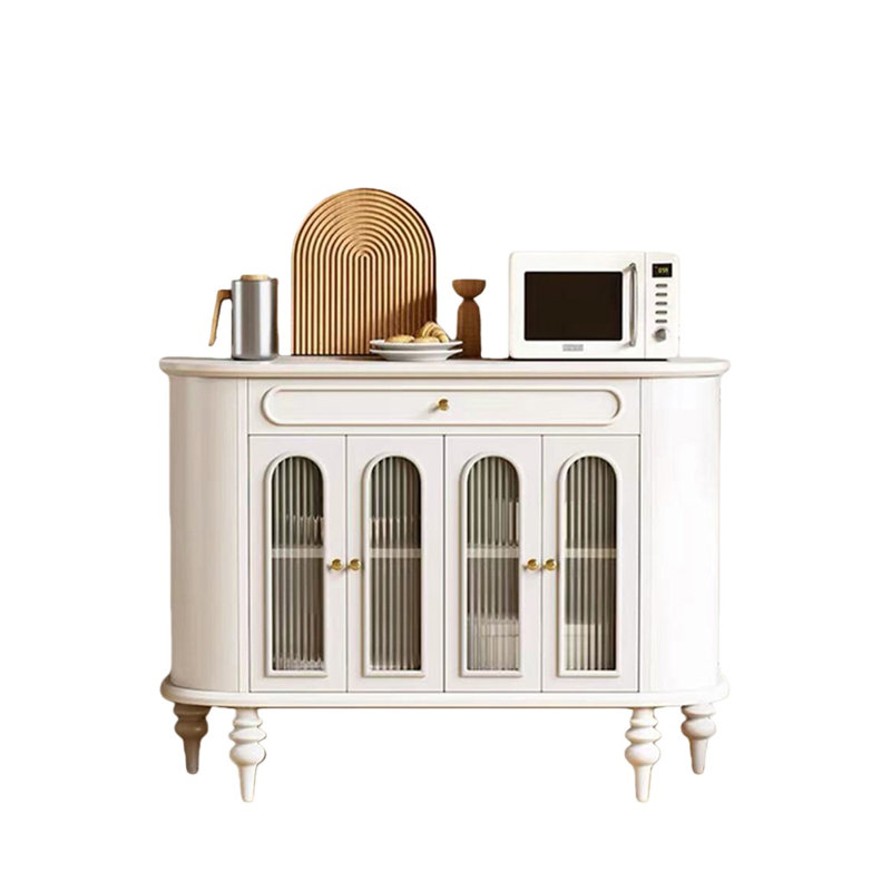 Buffet français en bois massif, Crème