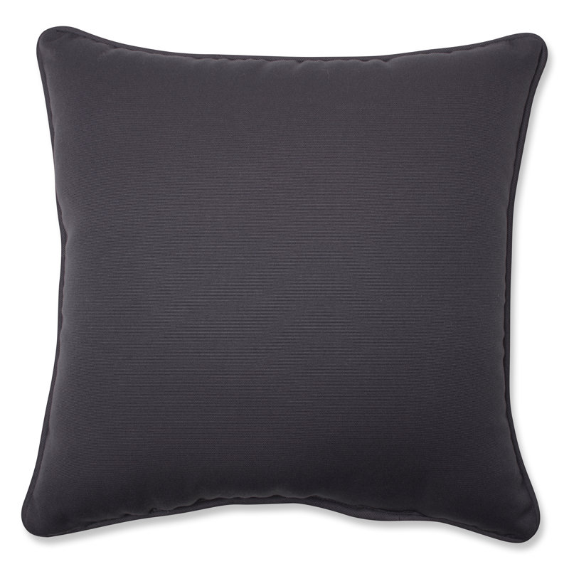 Allee Outdoor/Indoor Throw Pillow, Gray