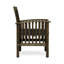Chaises en bois matelassées gris foncé 2 pièces, pour le patio et la cour arrière, chaises d'extérieur élégantes 2 pièces, avec coussins à finition moderne