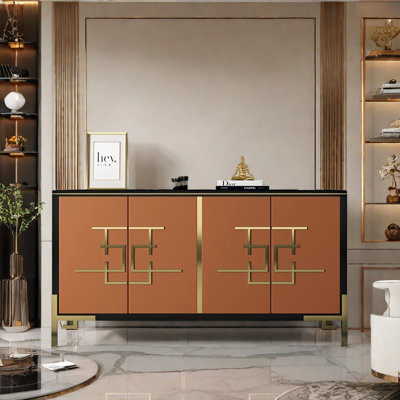 Light Luxury Sideboard Cabinet With 4 Doors