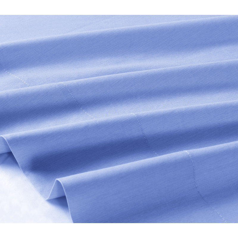 Bamboo Rayon Blend Sheet Set with Extra Pillowcases, Blue, Full Sheet Set + 5 Additional Pieces