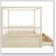Wooden Canopy Bed With Storage Drawers-403243044-403243034