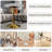 27.6-Inch Coffee Table, Mid-Century Modern Style Dining Table, Accommodates 2-4 People, Featuring A Round Veined Marble Tabletop, Suitable For Various Settings.-562648176-562648177