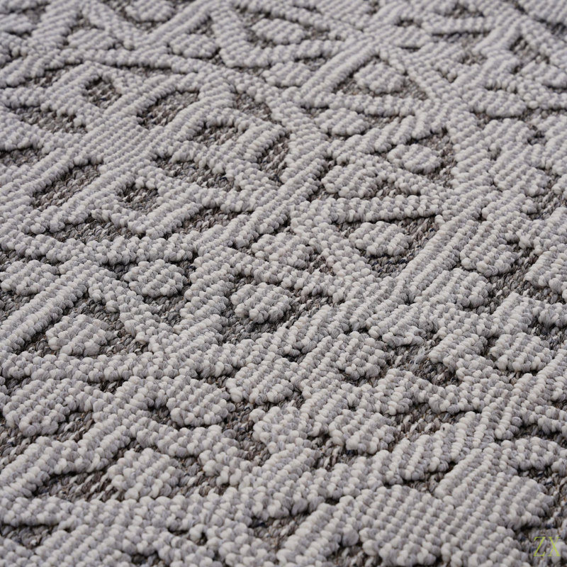 4X6 / Medallion Indoor / Outdoor Area Rug Stain Resistant, Non-Shedding, Friendly For Living Room, Bedroom, Dining Room And High-Traffic Areas