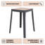 Ensemble de 2 tabourets de salle à manger empilables Dantoni-1264629179