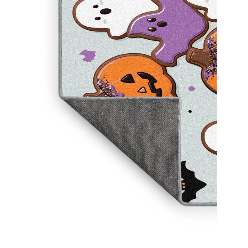 Tapis de vacances d'Halloween The Holiday Aisle®, Rectangle 4pi x 6 pi