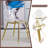 Sabec 6 - Person Glass Top Three Leg Dining Set-1893219182-1893219153-1893219152