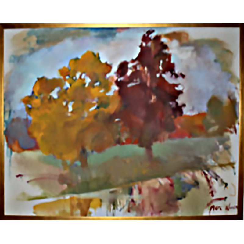 Autumn Trees Painting by Marc Weiner
