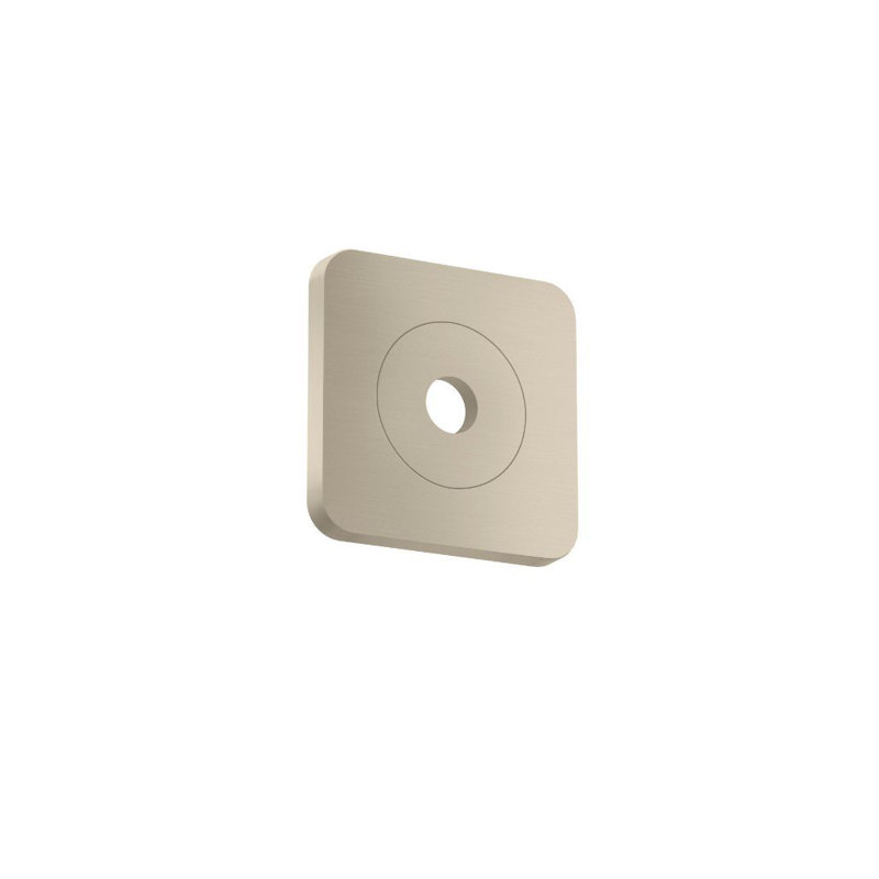 AXOR Citterio C Wall Plate Softsquare 5" X 5", Brushed Nickel