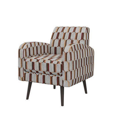 Fauteuil d'appoint avec pieds en bois massif