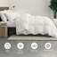 Édredon en duvet d'oie blanche hongrois de luxe 750 avec couche de coton biologique Tencel 300T - simple-130132959