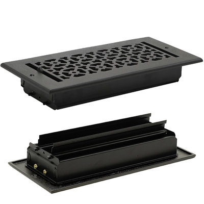 Grille en fonte d'aluminium Achtek 4 po x 10 po