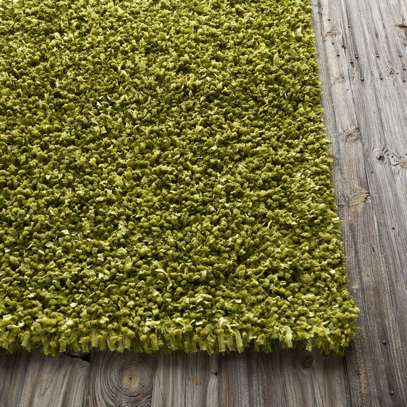 Tapis à aire unie vert moderne Benson, 7 pi 9 po X 10 pi 6 po, Dark Green