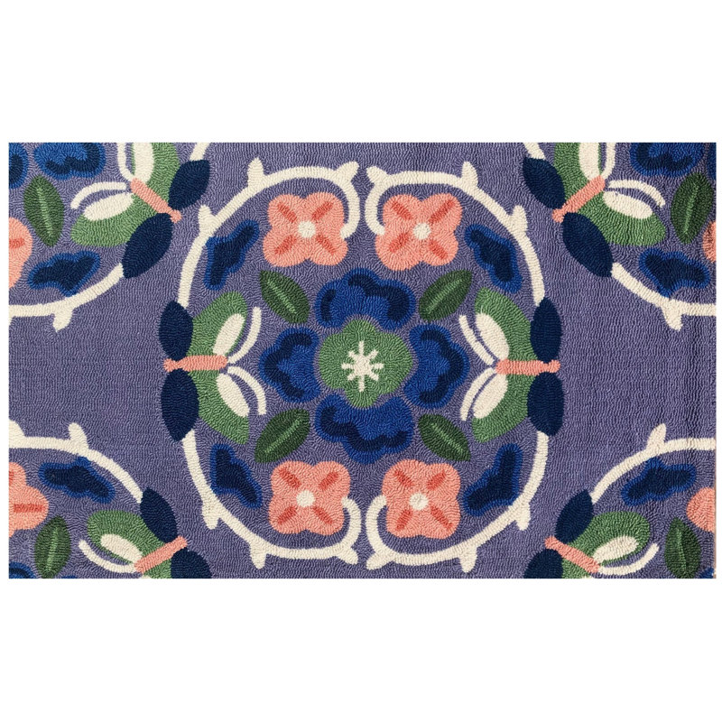 Butterfly Medallion Lavandr Size 24"X36", 24" W x 36" L