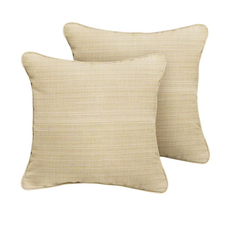 Sunbrella® Outdoor Throw Pillow, Dupione Sand Sunbrella®