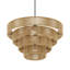 Luminaires de lustre en corde de chanvre tissés à la main à 4 niveaux Farmhouse, luminaires suspendus rustiques réglables 4 lumières Boho