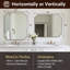 Miroir de salle de bain Modern Cadre en acier inoxydable-852258373-844462436