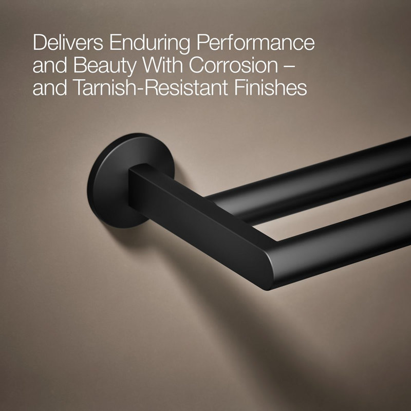 Components™ Double Towel Bar, Matte Black