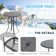 Readus Round Steel Outdoor Bar Table