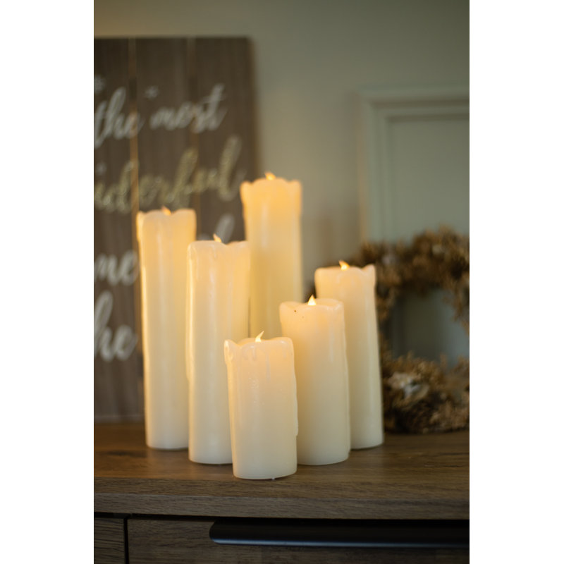 Unscented Flameless Pillar Candle