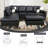Bakos Faux Leather L-Shaped Sectional-92575969-92575966