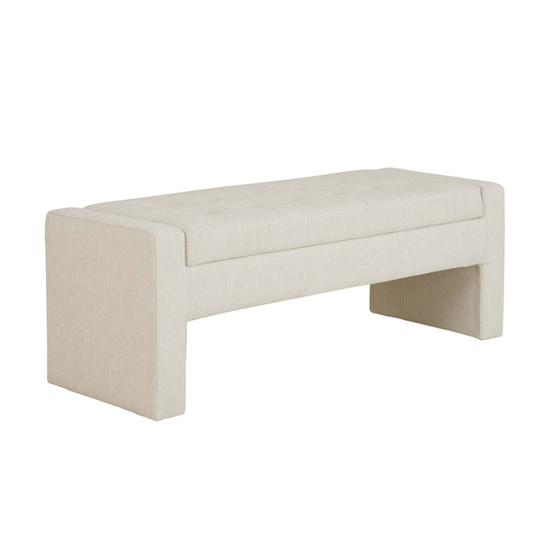 Banc de rangement à fermeture en douceur pour chambre à coucher