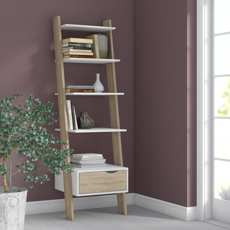 Havana Standard Bookcase, White/Oak
