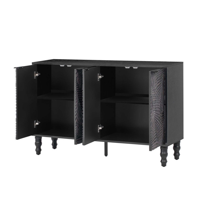 Meuble télé 47,2 po, Noir