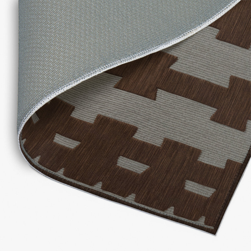 Tapis noir intérieur et extérieur Trellis, Rectangulaire 2 pi x 3 pi