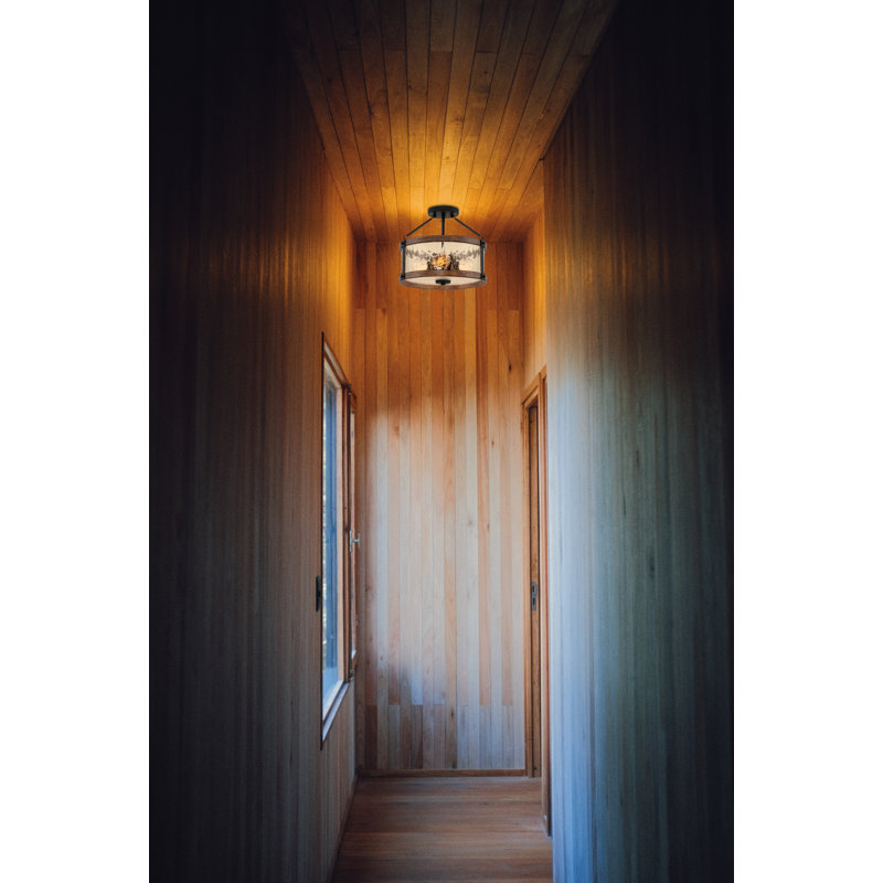 Kateri Glass Semi Flush Mount
