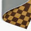 Tapis d'intérieur et d'extérieur à carreaux brun-607000775
