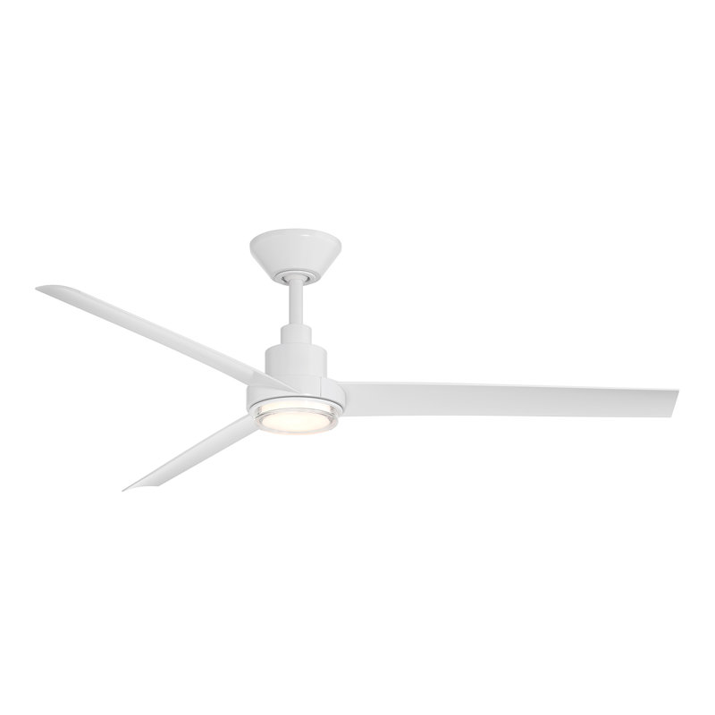 Bolo 3-Blade Smart Ceiling Fan With 2700K-3000K-4000K-5000K Selectable LED Light Kit and Remote Control Included, Works With Alexa and iOS or Android App