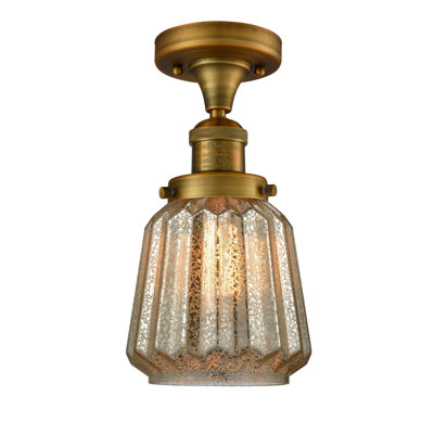 Vinson Glass Semi Flush Mount
